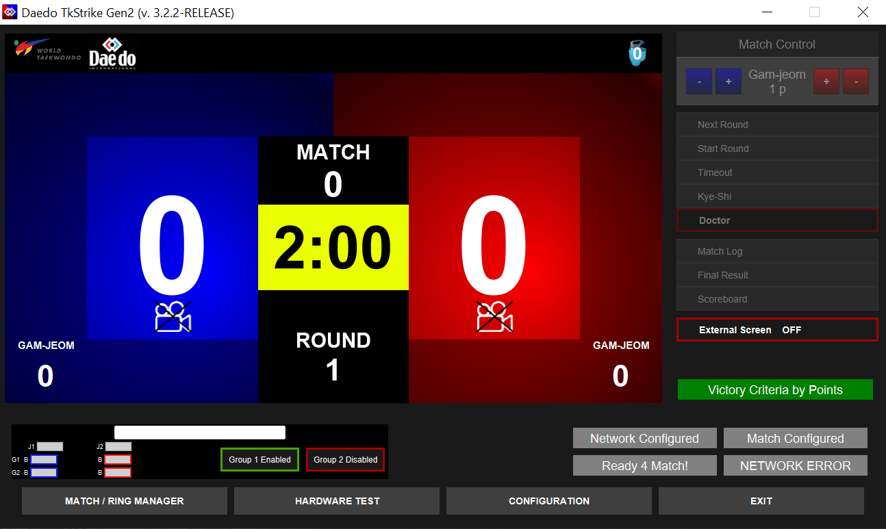 TkStrike Home Screen